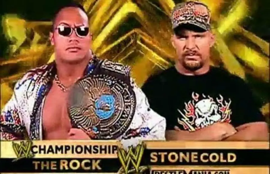 The rock v steve austin wwe wrestlemania 17
